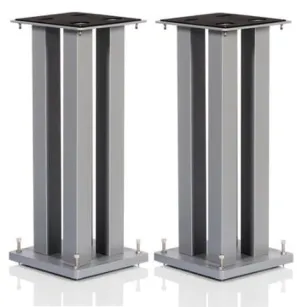 Norstone STYLUM SQUARE SPEAKER STANDS | SILVER | Raty | Salon Warszawa | Dostawa 0zł | Montaż |