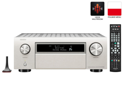 Denon AVC-X6700H Silver - Amplituner Kina Domowego 8K 13.2 Alexa, WiFi, AirPlay, HEOS
