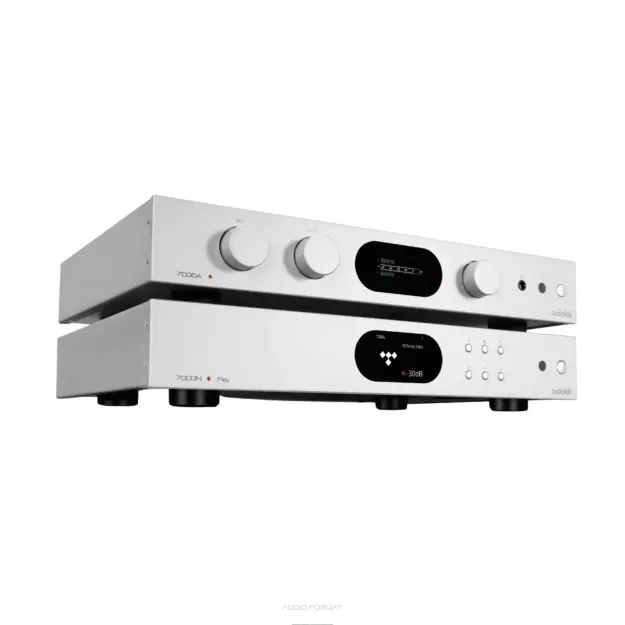 Audiolab 7000A + 7000N Play Silver | Odsłuch | Salon Warszawa | Raty 0% | Negocjuj cenę |