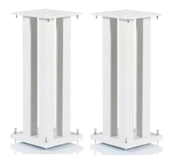 Norstone STYLUM SQUARE SPEAKER STANDS | WHITE | Raty | Salon Warszawa | Dostawa 0zł | Montaż |